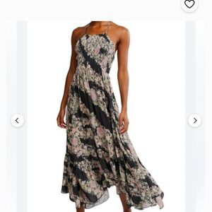 Free People Heat Wave Floral Print Maxi Dress Size S